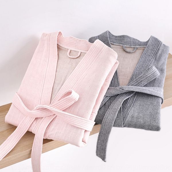 

couple style nightgown wo japanese kimono collar home clothes pure cotton home clothes and bathrobe men's and women's bathrobe