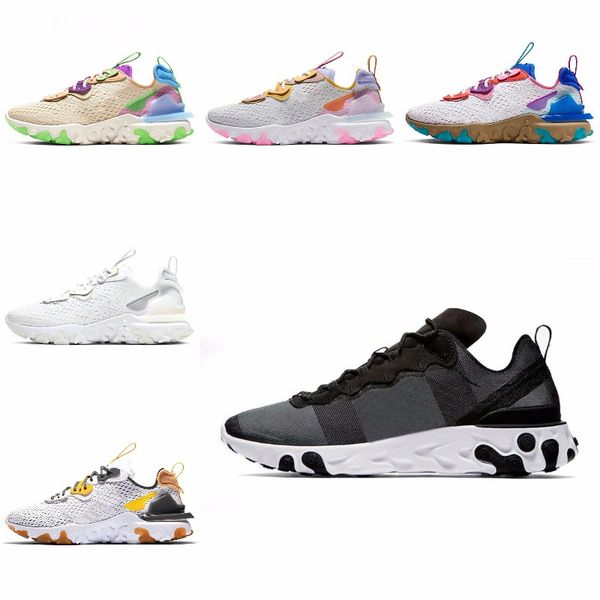 

new ashion react element running shoes fo men women light bone triple black royal solar team red mens trainers sports sneaker runner s#07428