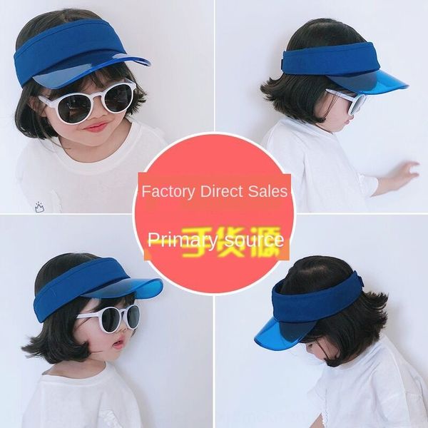 

summer children's empty transparent baseball baby baseball baby cap cap boys and girls sun hat breathable sun hat, Blue;gray
