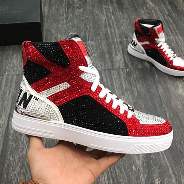 

mens shoes sneakers luxury boots winter mens shoes casual money beast hi -style ankle boots herrenstiefel men shoes fashion, Black