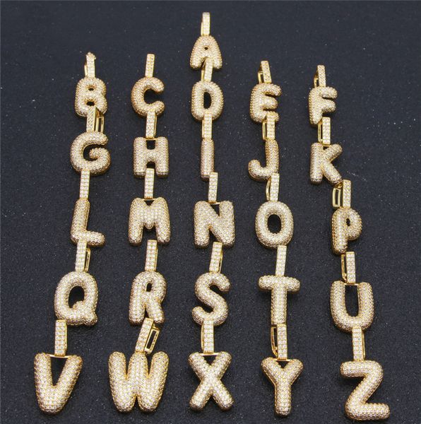 

europe and america ale bling ice out cz letter pendant necklace with 24inch rope chain for men women nice gift, Silver