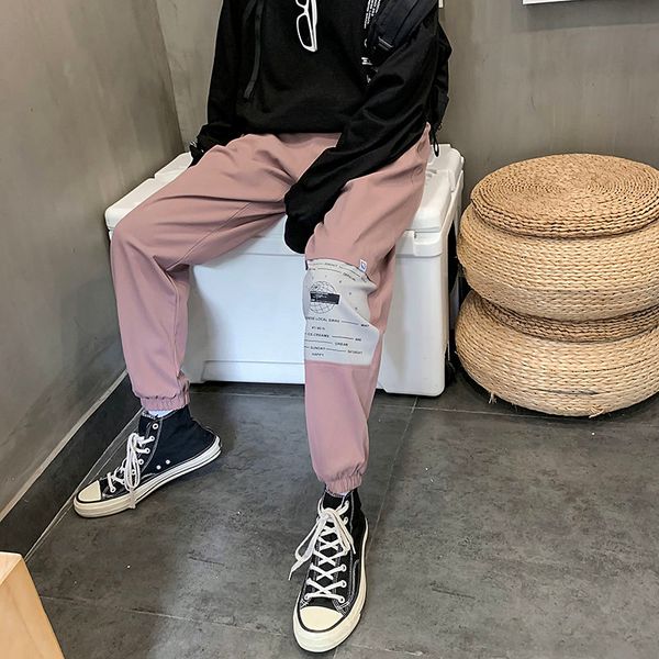 

2020 men's letter printing casual pants streetwear joggers sweatpants fashion trend haren pants high-quality trousers m-5xl, Black
