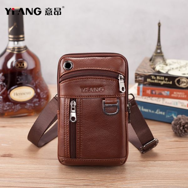 

men's leather waist bag small mobile phone pack bags hips bag belt waist bag fanny pack cross body genuine leather men belt bags cx2007