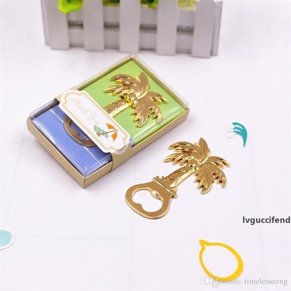 

golden tone coconut tree beer bottle opener creative coconut tree shape alloy opener wedding favors thanks ceremony gift
