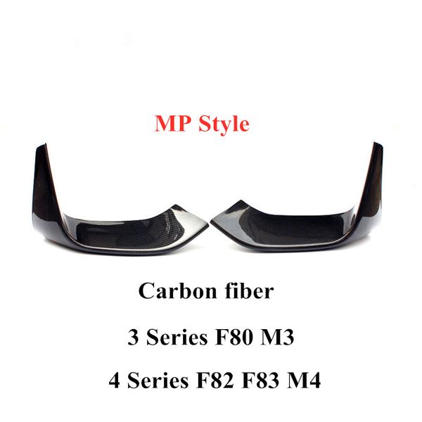 Body Kits MP/AC Stil Real Carbon Fiber Auto Wrap Winkel Für 3 4 Serie F80 M3 F82 F83 M4 Auto Teile Stoßstange