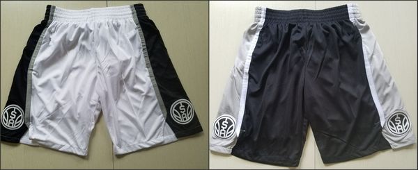 

san antonio spurs men basketball shorts breathable nba sweatpants shorts, Black