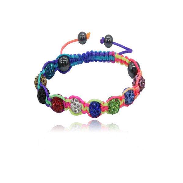 

bracelets 2018 new fashion simple manual weaving gold silver plated rhinestone ball alloy bracelets for women jewelry wholesale for friend, Black