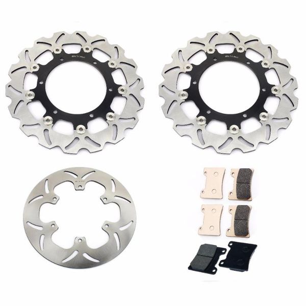 

bikingboy full set front rear brake disks discs rotors pads for vmx1200 vmx 1200 v-max 93-07 1993-2007