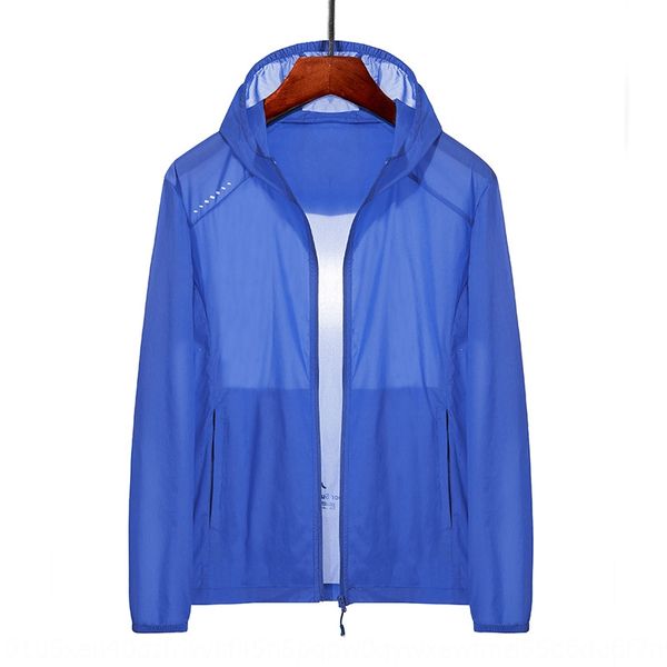 

2020 summer outdoor sun protection light skin quick-drying clothes fishing sports thin casual couple coat coat fashion, Gray;blue