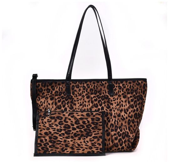 

leopard print shoulder hand bag large capacity picture pack ladies women's handbags fashion ladies big bags