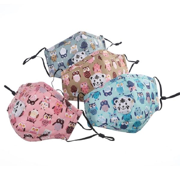 

kids mask 3d cartoon face masks with filter breather valve anti dust masks children dustproof washable cartoon mask