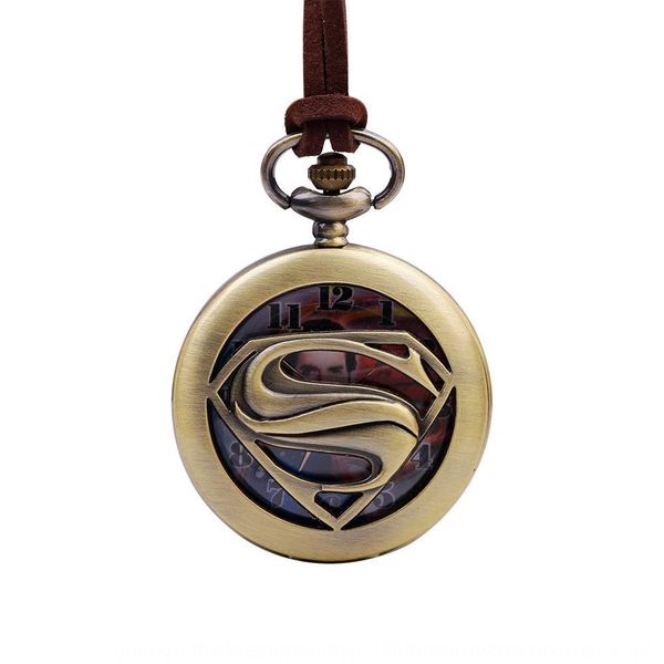 

new creative fashion personalized pocket watch captain america super return superman student pocket watch, Blue