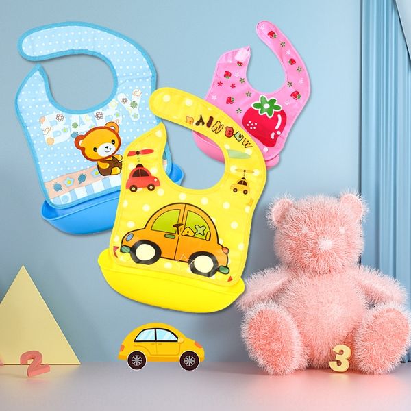 

sk3bi children's bib eva waterproof bib imitation silicone baby saliva towel silicone napkin towel napkin baby's dining pocket ste