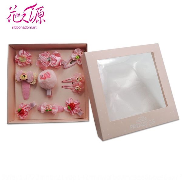 

bow butterfly butterfly pin children's bb accessories pattern hair clips 10 pieces set baby hair accessories, Slivery;white