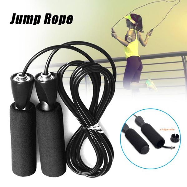 

speed skipping jump rope black adjustable handle fitness exercise gym boxing workout training tool jumping rope home gym