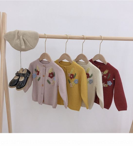 

clothing children's girl's 2019 new autumn cardigan baby's children's sweater handmade sweater cardigan, Blue