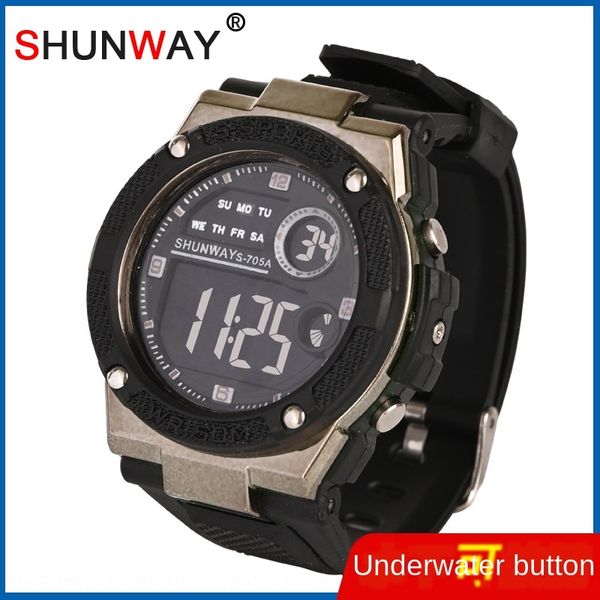 

vm1qy multifunctional waterproof sports outdoor men's creative multifunctional waterproof electron electron electronic watch spo, Blue