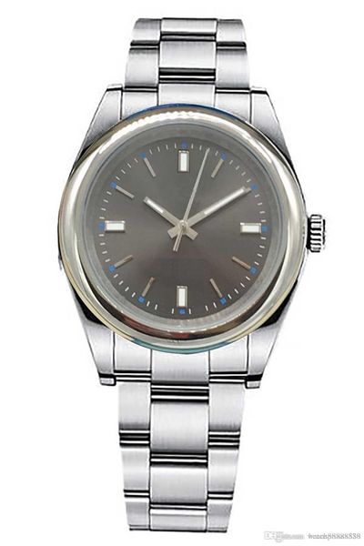 

s269 new man's luxury watch,mao perpetual motio m114300 series, 39mm dial, stainless steel case, black base.folding buckle, no cale, Slivery;brown