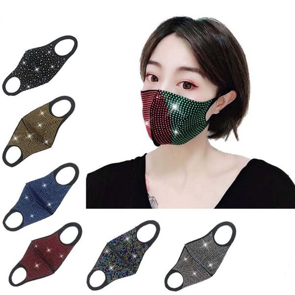 

luxury rhinestones mask new products non mainstream pure cotton dustproof mouth cover male female creative personality masks selling