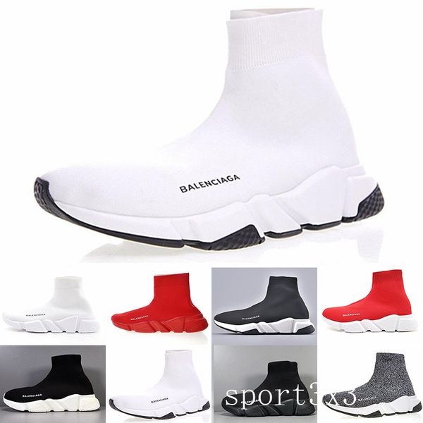 

designer speed trainer casual shoes black white red glitter flat fashion socks boots sneakers fashion trainers runner ehvvt