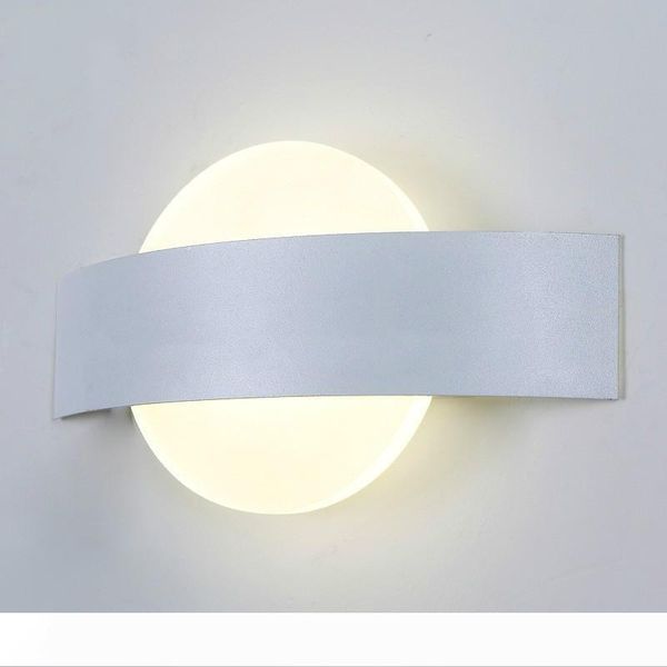 

6w led surface mounted wall lamps ac85-265v modern simple bedroom lights indoor dining-room corridor lighting aluminum material