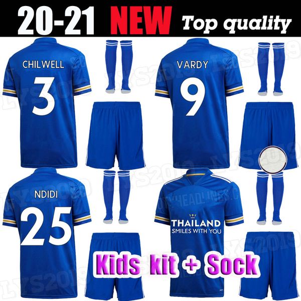 

дети kit 2020 2021 футбол джерси leicester 20 21 vardy iheanacho мэддисон серый morgan maguire дом boys футбольные рубашки, Black