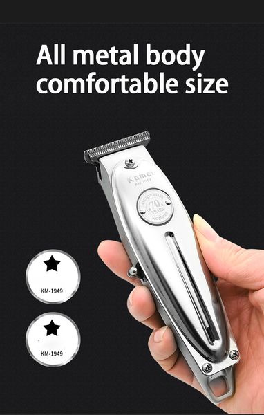 

kemei 1949 new all metal professional hair clipper men usb electric cordless hair trimmer t blade electric hair cutter luuhe qpseller