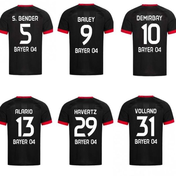 

20 21 leverkusen kidskit men soccer jersey .bender 2020 2021 havertz jersey demirbay alario volland football shirt, Black;yellow
