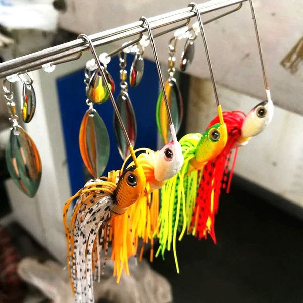 

beard luya bait/composite sequins single rod doublerotating sequins luya bait head11g lead hook