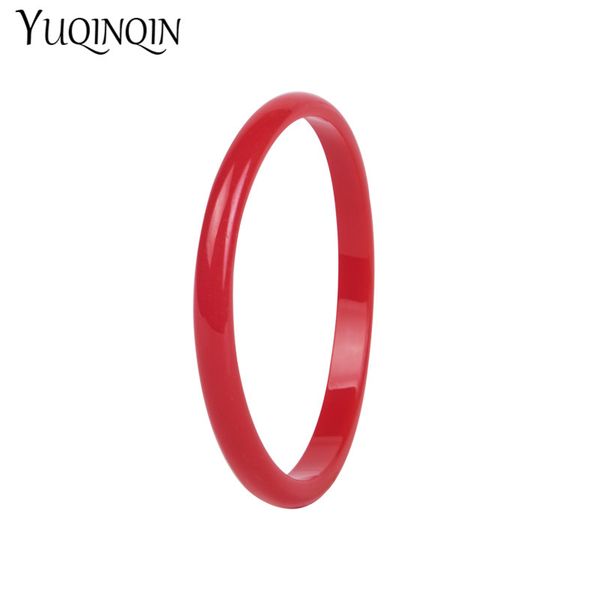 

vintage resin bangles for women 2020 new fashion jewelry red acrylic geometric charms party bangle for girl, Black