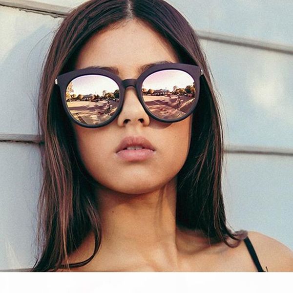 

2020 summer fashion womens vintage mirror sunglasses brand designer retro ladies sun glasses for women female eyewear uv400, White;black
