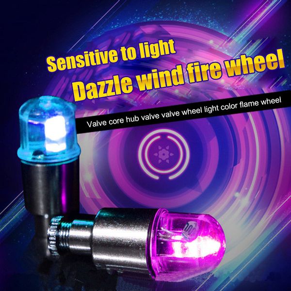 

spot bicycle valves lights cycling led colorful flash lamp wheel lights for cars bikes motorbikes m8617
