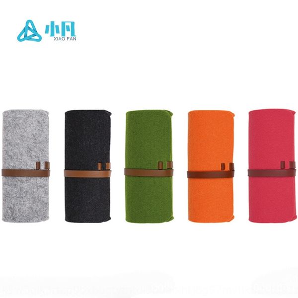 

felt bag korean style storage case case storage glasses box fashion sun glasses box, Blue