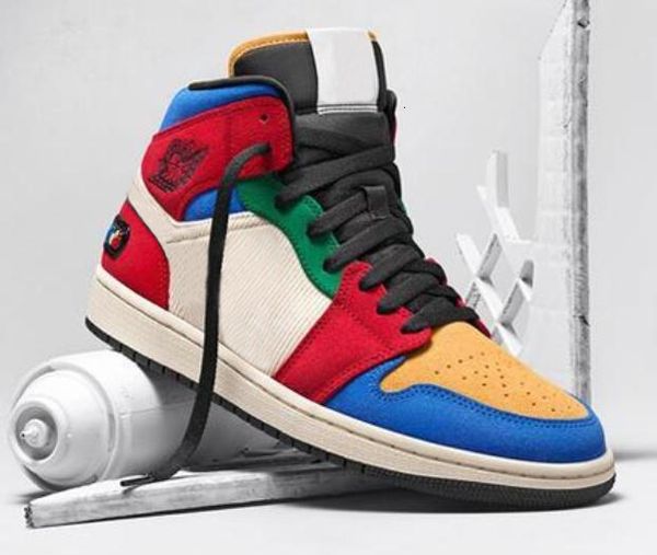 

new blue the great x 1 mid fearless basketball shoes men 1s blue the great fearless suede sports sneakers with box