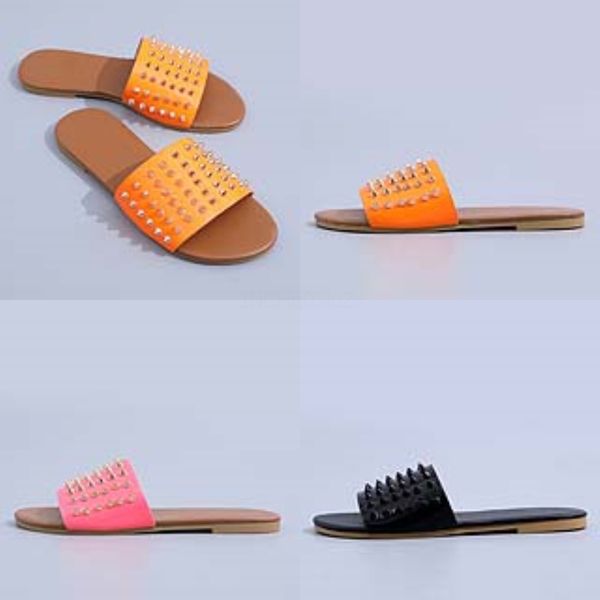 

2020 ig quality sandals crystal candy color fasion dener flip flops sandals jelly women soes wide flat slippers beac#323, Black