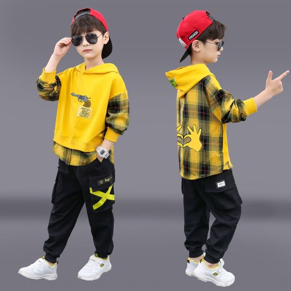 

2019 autumn new boys' casual suit sweater children's clothing children's wear korean sweater cartoon suit fashion