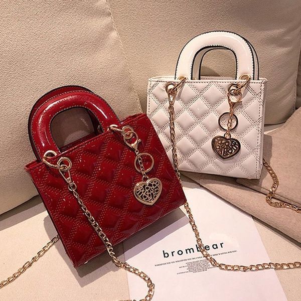 

summer bags for women plaid jelly bag candy color flap mini designed ladies shoulder tote messenger crossbody handbag 2019, Red;black