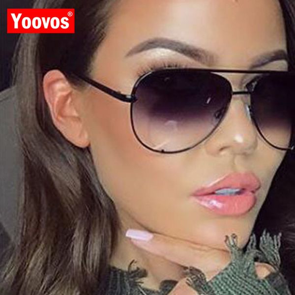 

yoovos 2020 luxury sunglasses women/men metal vintage brand eyeglasses for women classic retro party uv400 gafas de sol mujer, White;black