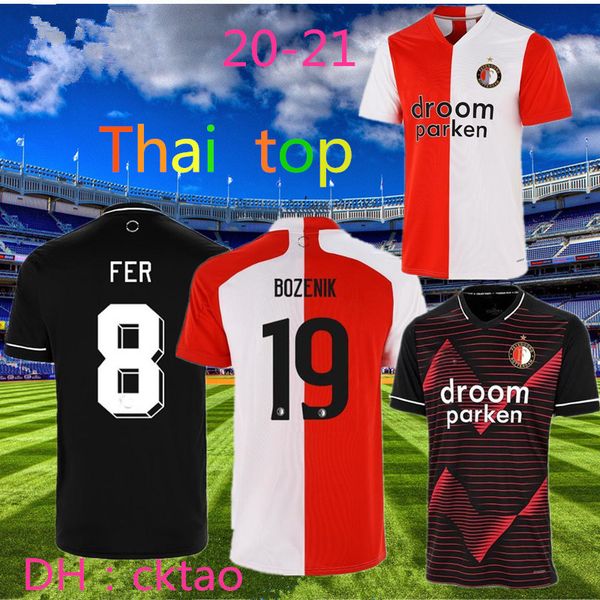 

thai feyenoord 20 21 soccer jersey home away black 2020 2021 v.persie larsson 19 berghuis 10 vilhena 9 jorgensen jersey shirt kids kit