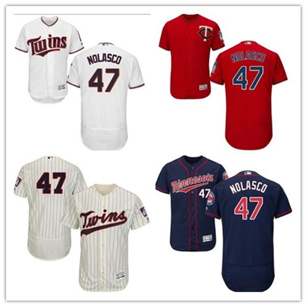 

custom any name number quality baseball jersey minnesota 47 ricky nolasco#twin baseball wear men women youth jerseys shi, Blue;black