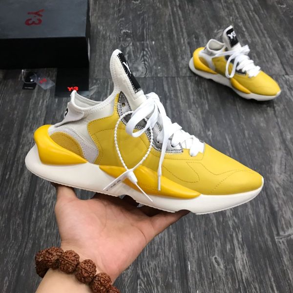 

2020 yellow y3 kaiwa chunky clunky sneakers mens designer sports shoes casual trainers sports sneakers casual shoes hg1032240