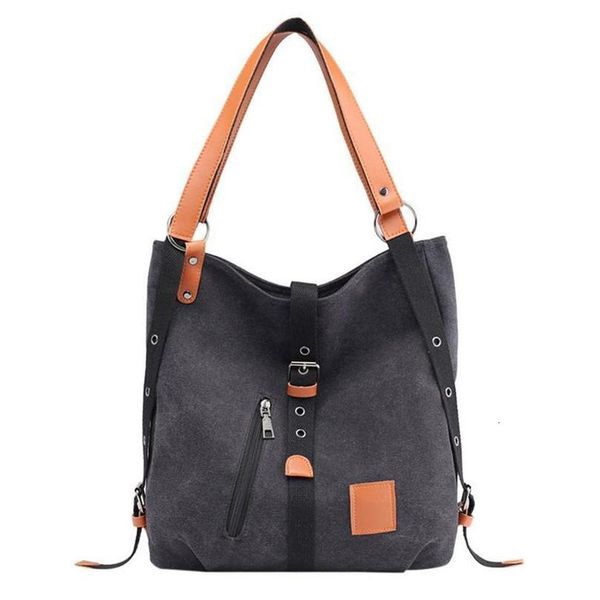

women canvas casual shoulder bag travel handbag canvas ladies zipper large capacity crossbody messenger bag bolsa feminina drop shipping