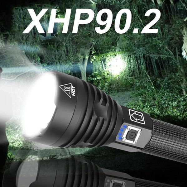 

new powerful rechargeable tactical zoom xhp90 usb torch xhp70 olight most powerful led
