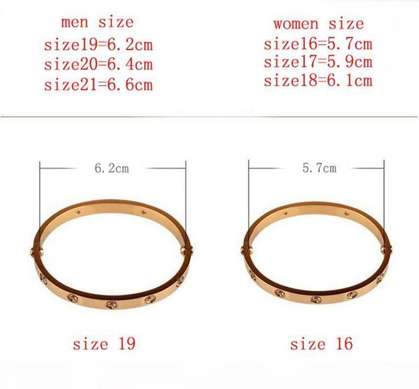 

classic luxury designer jewelry women bracelets 18k gold stainless steel screw love bracelet charms mens bracelets bracciali wholesale, Black