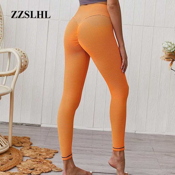 

women's leggings women push up workout high waist sportswear orange fitness, Black