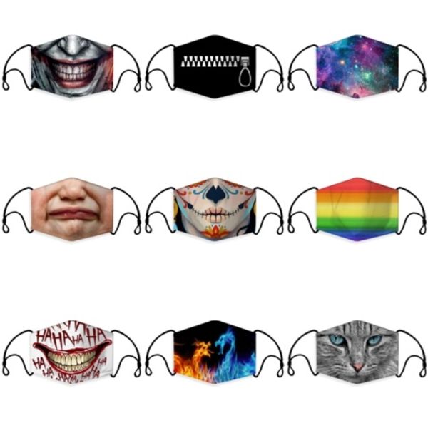 

in stock designer mask cotton dustproof mouth face mask anime cartoon lucky bear women men muffle face mouth masks#822