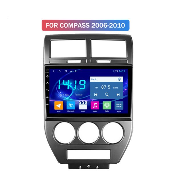 

4g+64g touch screen car dvd player android multimedia for jeep compass 2006-2010 stereo radio carplay mirror