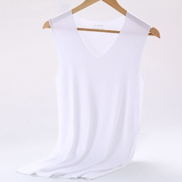 

summer ice silk seamless slim fit summer hurdle sports men' underwear vest vest underwear, White;black