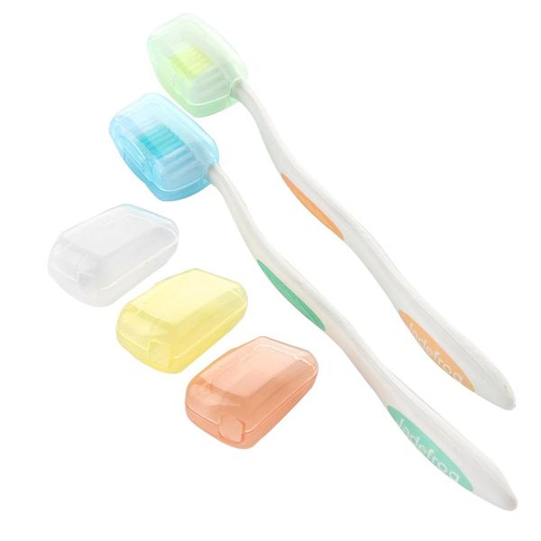 Capas de cabeça da escova de dentes plástica portátil para acampamento de viagem Casa Capas da cabeça do organizador da escova da escova da escova