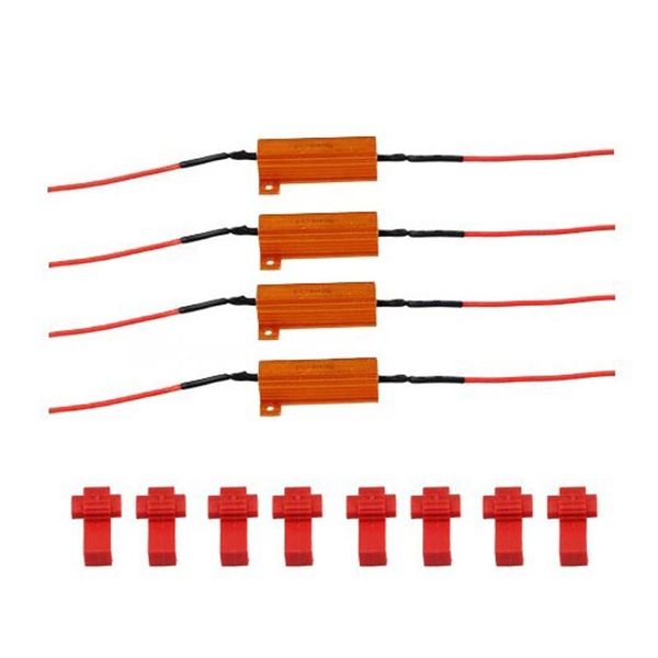 

4pcs 60hm 50w led load resistor flash turn sigal/fog/running light indicators jld